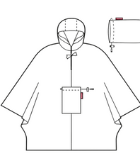 Carica l'immagine nel visualizzatore di Gallery, PONCHO PIOGGIA REISENTHEL AVV00124 BLU-ROSSO