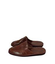 Carica l'immagine nel visualizzatore di Gallery, PANTOFOLE UOMO CUOIO DI BERARDINO 1045-43 MARRONE