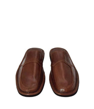 Carica l'immagine nel visualizzatore di Gallery, PANTOFOLE UOMO CUOIO DI BERARDINO 1045-43 MARRONE