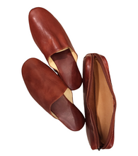 Carica l'immagine nel visualizzatore di Gallery, PANTOFOLE DONNA CUOIO CHIARUGI 7001-39 MARRONE