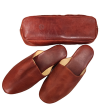 Carica l'immagine nel visualizzatore di Gallery, PANTOFOLE DONNA CUOIO CHIARUGI 7001-39 MARRONE