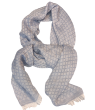 Carica l'immagine nel visualizzatore di Gallery, SCIARPA COTONE PRIMAVESI TC300004 CELESTE