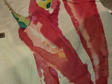 Carica l'immagine nel visualizzatore di Gallery, Borsa BELLARTE in tessuto canapone beige con stampa peperone rosso, dimensioni 50x40 cm accessorio moda Made in Italy