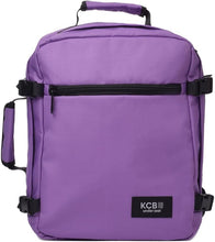 Carica l'immagine nel visualizzatore di Gallery, Zaino vegano KCB in materiale riciclato da bottiglie di plastica – resistente, eco-friendly e dal design moderno. Dimensioni 40x30x20 cm lilla