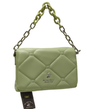 Carica l&#39;immagine nel visualizzatore di Gallery, BORSA BEVERLY HILLS POLO CLUB style BH3674 VERDE MELA
