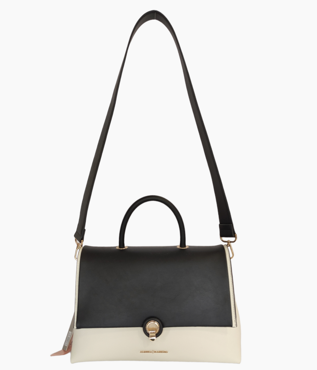 BORSA ALESSIA MASSIMO style 1684 BIANCO-NERO