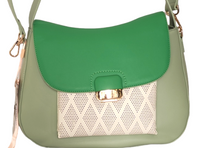 Carica l&#39;immagine nel visualizzatore di Gallery, BORSA ALESSIA MASSIMO style 1707 VERDE
