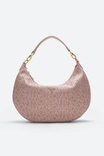 Carica l&#39;immagine nel visualizzatore di Gallery, Borsa a spalla GATTINONI ROMA modello 8531 rosa in PU effetto tessuto con logo all over e dettagli dorati
