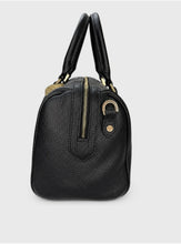Carica l'immagine nel visualizzatore di Gallery, Borsa Bauletto Gattinoni Donna in Pelle Nera con Tracolla Pattern Stampa Planetarium
