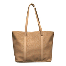 Carica l'immagine nel visualizzatore di Gallery, Borsa Shopper Gattinoni tessuto stampato beige
