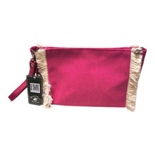 Carica l'immagine nel visualizzatore di Gallery, Borsello Beverly Hills Polo Club fucsia con frange e manicotto sganciabile
