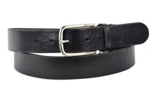 Carica l&#39;immagine nel visualizzatore di Gallery, Cintura Sportiva Jeans cuoio vintage  3,5 cm OLD GALLES CTJ00118 Nero
