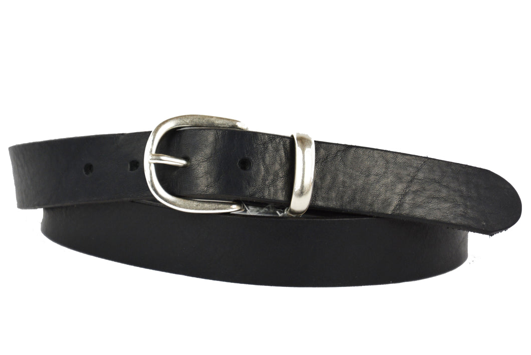 Cintura Sportiva Jeans Cuoio Antichizzato 3 cm OLD GALLES CTJ00135 Nero